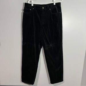 Vintage Lauren Jeans Co Ralph Lauren Black Corduroy Pants Womens Size 16